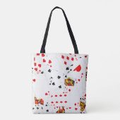 Collectie speelkaarten tote bag (Achterkant)