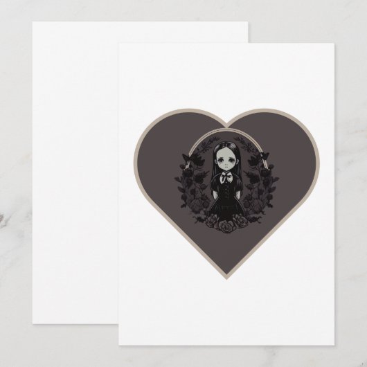 collectie "Spooky familie" Kaart (Voorkant / Achterkant)