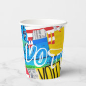 Collectie stemmen papieren bekers (Achterkant)