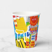Collectie stemmen papieren bekers (Rechts)