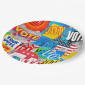 Collectie stemmen papieren bordje (Gekanteld)