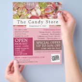 Collectie, suikergoed, omkeren flyer (Hand)