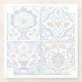 Collectie Turkse tegels Glazen Onderzetter (Achterkant)