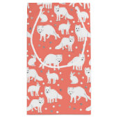 Collectie van Arctische dieren - Arctische weefsel Klein Cadeauzakje (Achterkant)