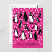 Collectie van Arctische dieren - pinguïns Briefkaart (Voorkant / Achterkant)