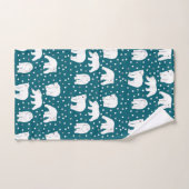 Collectie van Arctische dieren - Polaire Beren Bad Handdoek (Handdoek)