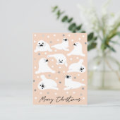 Collectie van Arctische dieren - zeehonden Briefkaart (Staand voorkant)