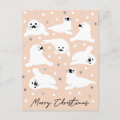 Collectie van Arctische dieren - zeehonden Briefkaart (Voorkant)