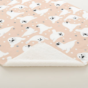 Collectie van Arctische dieren - zeehonden Sherpa Deken