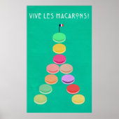 Collectie van Baker: Macaron Eiffeltoren Poster (Voorkant)