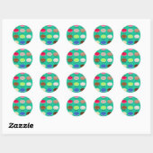 Collectie van Baker's Joy: Franse Macarons Ronde Sticker (Vel)