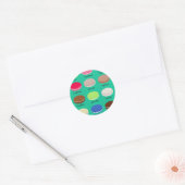 Collectie van Baker's Joy: Franse Macarons Ronde Sticker (Envelop)