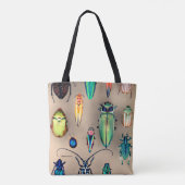 Collectie van beetel tote bag (Achterkant)