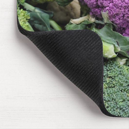 Collectie van bloemkool, vers muismat (Hoek)