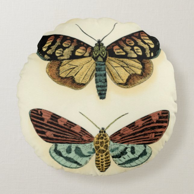 Collectie van Butterfly door Chariklia Zarris Rond Kussen (Voorkant)