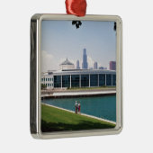 Collectie van Chicago Shedd Aquarium Metalen Ornament (Rechts)