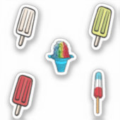 Collectie van consumptie-ijs sticker (Voorkant)
