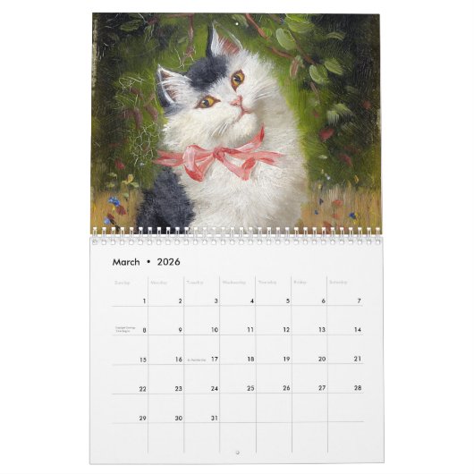  Collectie van Cute Kittens Kalender (Mar 2026)