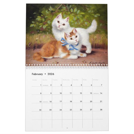  Collectie van Cute Kittens Kalender (Feb 2026)