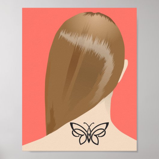 Collectie van damesnek Tattoo Art print nr. 2/10 (Voorkant)