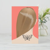 Collectie van damesnek Tattoo Art print nr. 2/10 Feestdagenkaart (Staand voorkant)