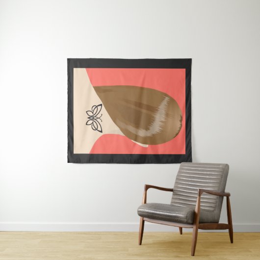 Collectie van damesnek Tattoo Art print nr. 2/10 Wandkleed (In Situ (horizontaal))