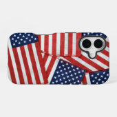 Collectie van de Amerikaanse vlag iPhone 16 Hoesje (Achterkant horizontaal)
