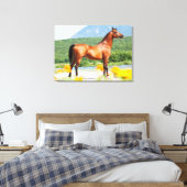 collectie van de arabische baai canvas afdruk (Insitu (Slaapkamer))