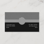 Collectie van de bovenste rand van de monogramcirk visitekaartje (Achterkant)