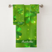 Collectie van de groene moderne St. Patrick's Day  Bad Handdoek (Insitu)