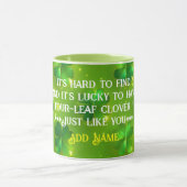 Collectie van de groene moderne St. Patrick's Day  Mok (Midden)