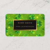 Collectie van de groene moderne St. Patrick's Day  Visitekaartje (Voorkant)