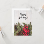 Collectie van de Grote en Holly Holiday Kaart (Voorkant / Achterkant in situ)