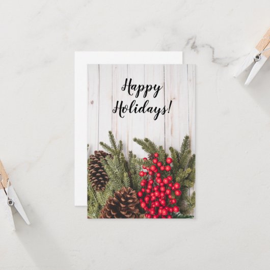 Collectie van de Grote en Holly Holiday Kaart (Voorkant / Achterkant in situ)