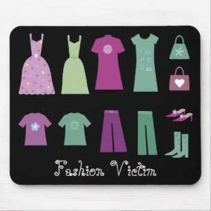 Collectie van de Mode van Clothes Victim Mousepad Muismat