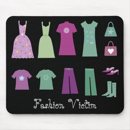 Collectie van de Mode van Clothes Victim Mousepad Muismat (Voorkant)