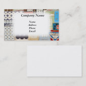 Collectie van de oude gefaseerde Button Visitekaartje (Voorkant / Achterkant)