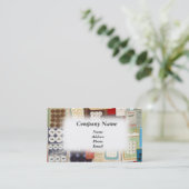 Collectie van de oude gefaseerde Button Visitekaartje (Staand voorkant)