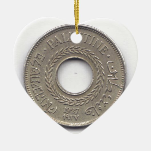 Collectie van de Palestijnse Nationale Pride Coin Keramisch Ornament (Voorkant)