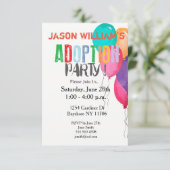 Collectie van de Partij van de adoptie Kaart (Staand voorkant)