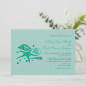 Collectie van de schelpen - Uitnodigingen voor de  (Staand voorkant)