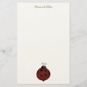 Collectie van de tuin Ladybug Briefpapier