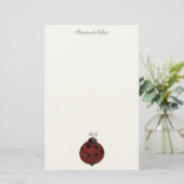 Collectie van de tuin Ladybug Briefpapier (Staand voorkant)