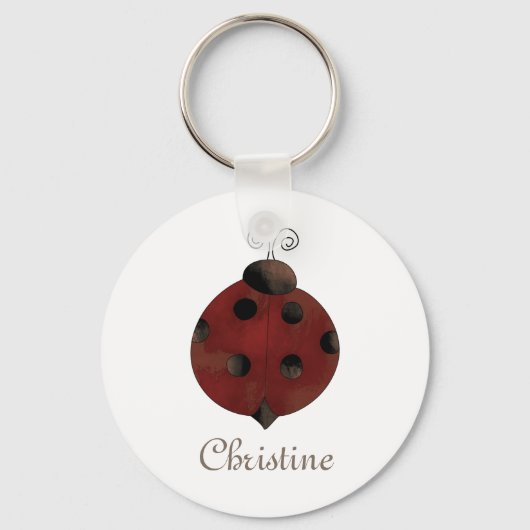 Collectie van de tuin Ladybug Sleutelhanger (Voorkant)