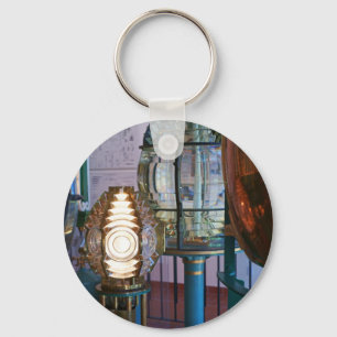 Collectie van de verlichting van vuurtoren sleutelhanger