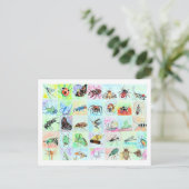 Collectie van de zomerbijbel in Waterverf Briefkaart (Staand voorkant)