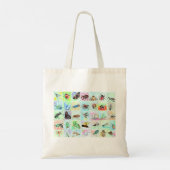 Collectie van de zomerbijbel in Waterverf Tote Bag (Achterkant)