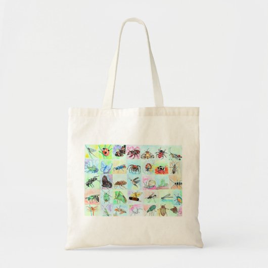 Collectie van de zomerbijbel in Waterverf Tote Bag (Voorkant)