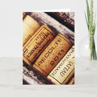 collectie van Franse wijnfles kurken Kaart