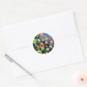 Collectie van glasscherven ronde sticker (Envelop)